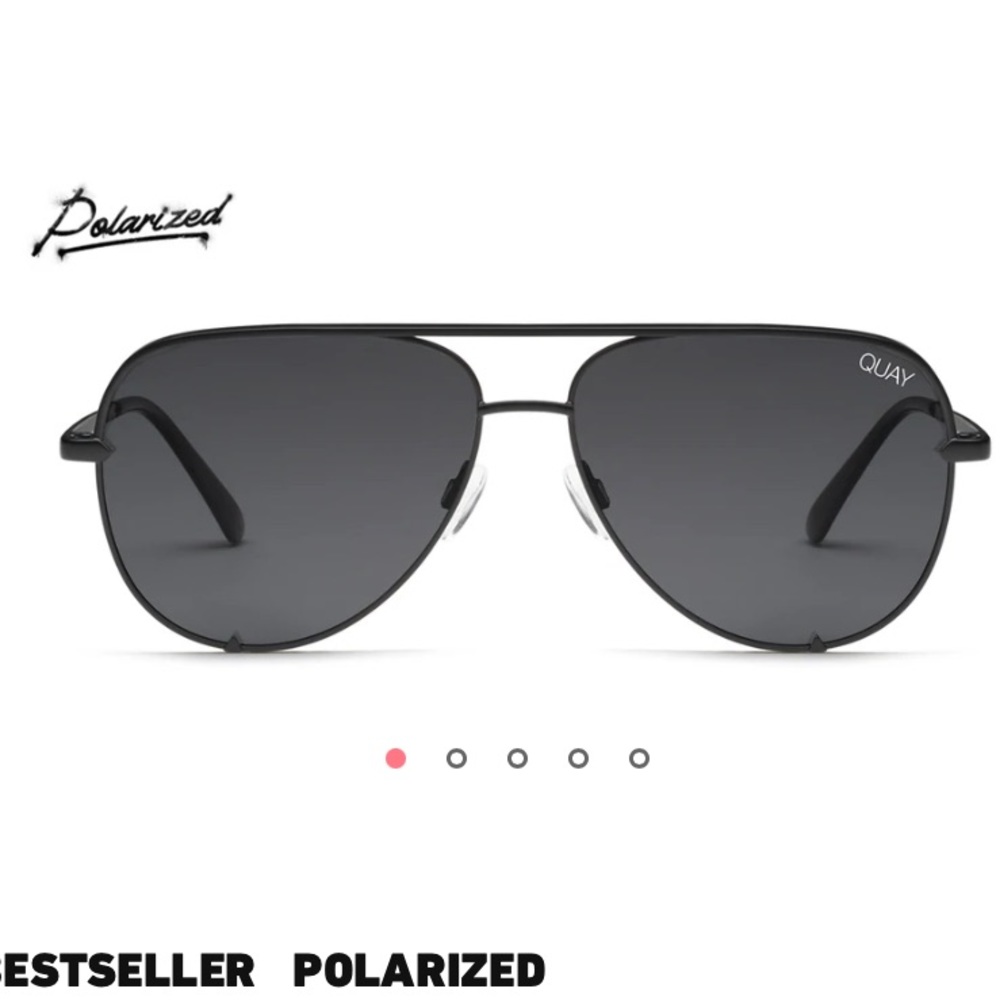 Quay high key mini black sunglasses